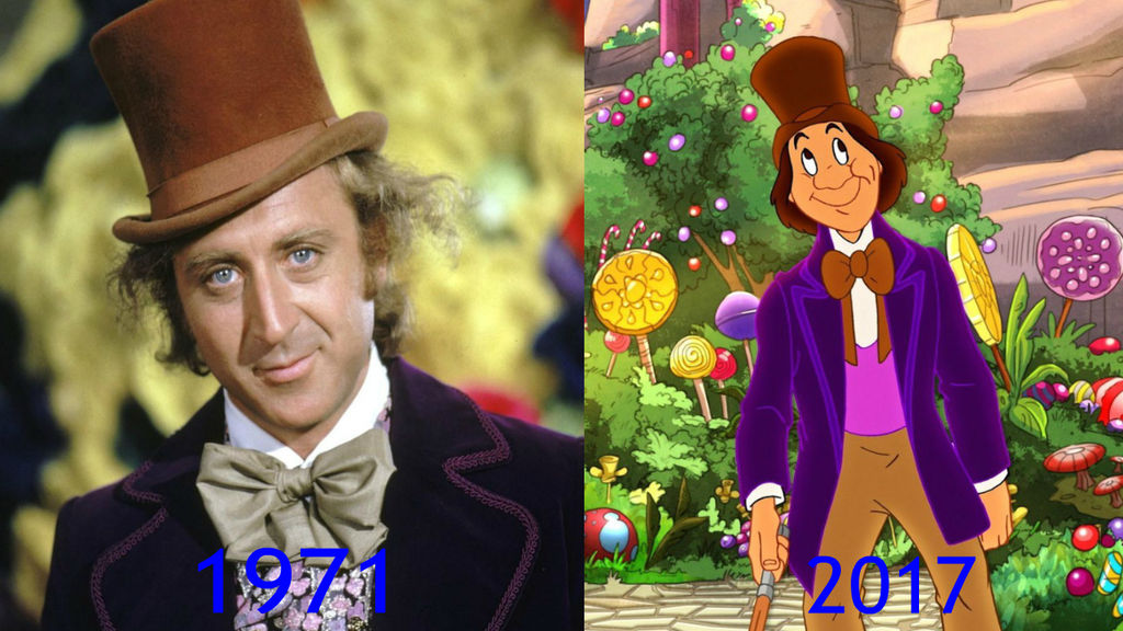 Willy Wonka: 1971 And 2017 by Evanh123 on DeviantArt