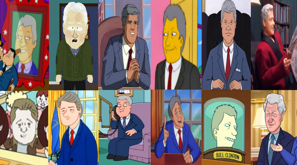 Clinton Animation Caricatura De Bill Clinton Padre De Familia 7 Cosas Que Quizá No