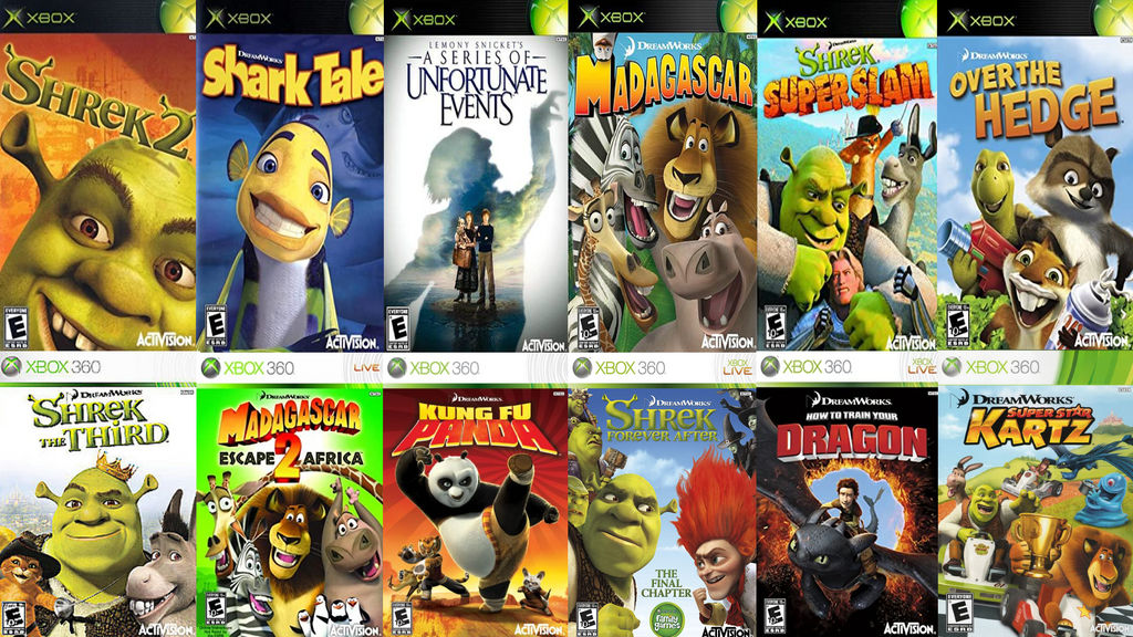 DreamWorks Activision Video Games For Xbox by Evanh123 on DeviantArt