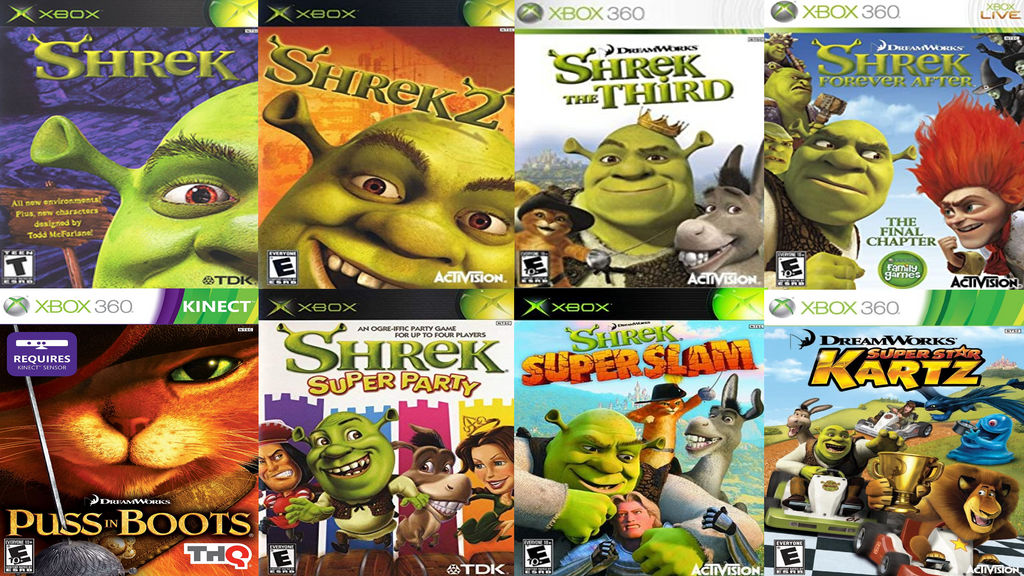 Shrek Video Games For Xbox by Evanh123 on DeviantArt