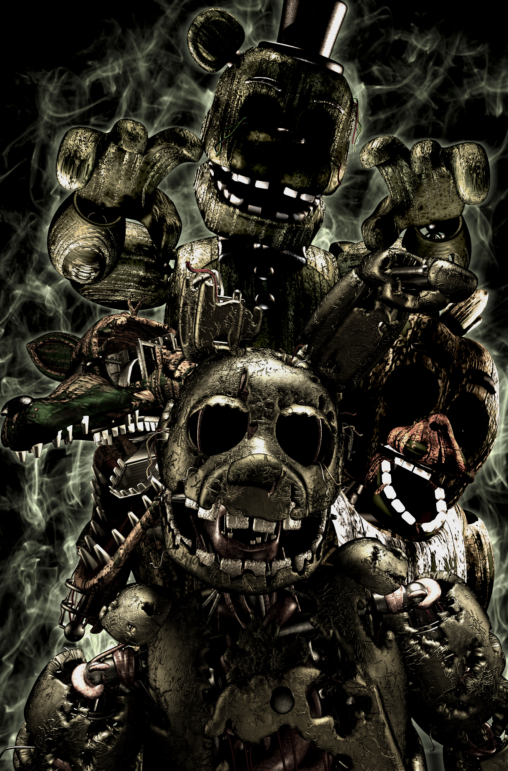 Wallpaper Nightmare Freddy (FNAF-C4D) by TheRayan2802 on DeviantArt