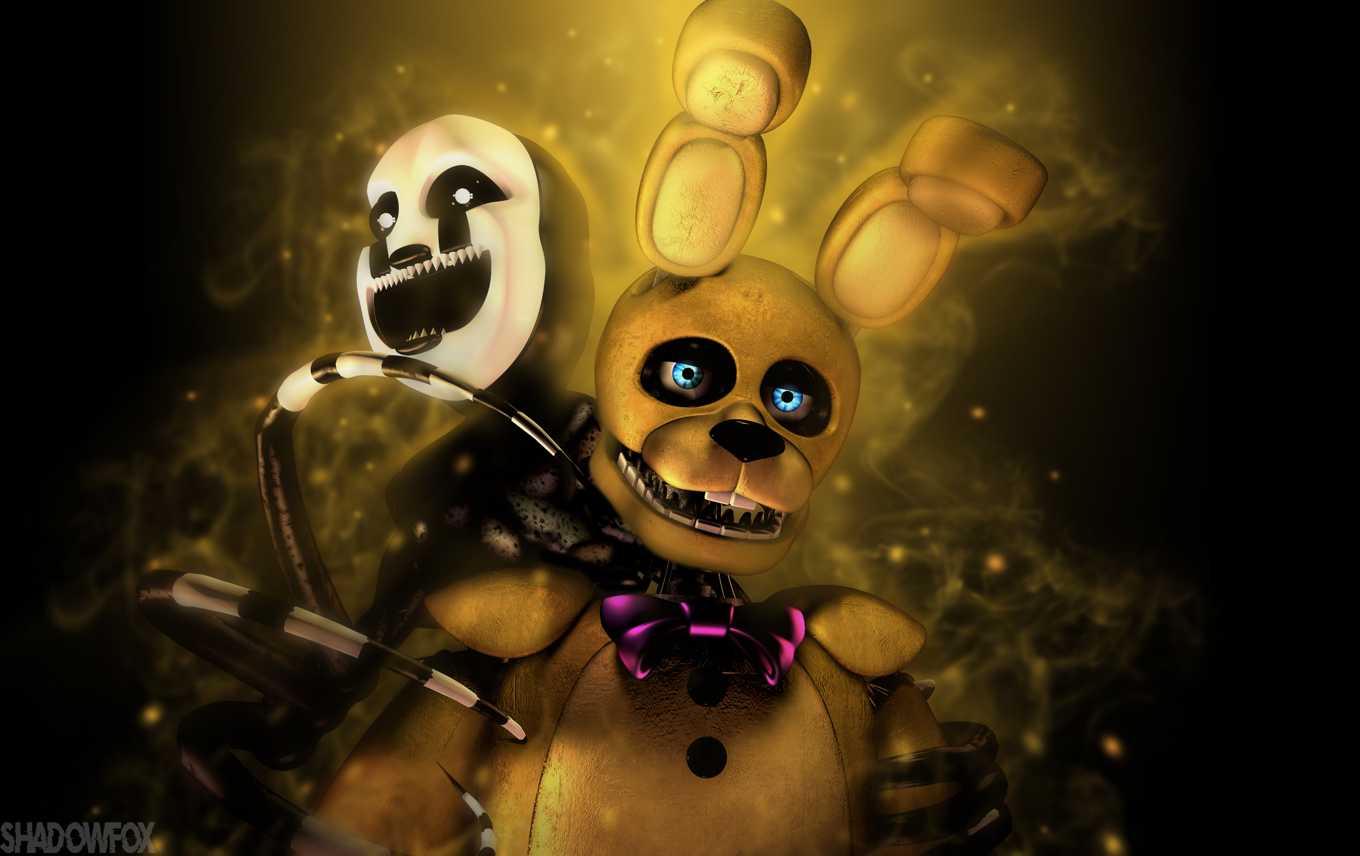 Nightmare Fredbear en FNaF 3 by Gangalf on DeviantArt