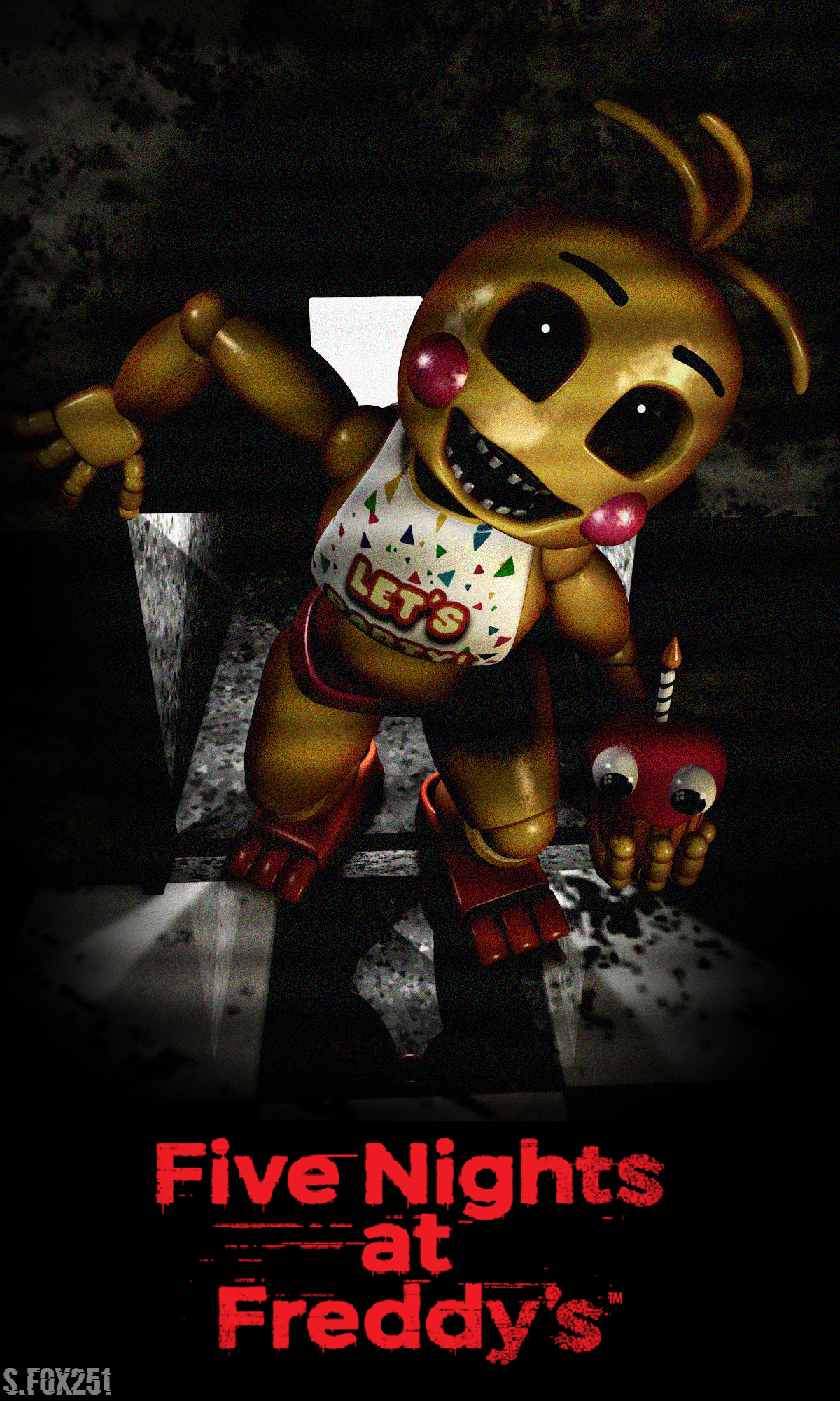 FNaF C4D  FNaF4 Nightmare Animatronics by BrussPictures on DeviantArt