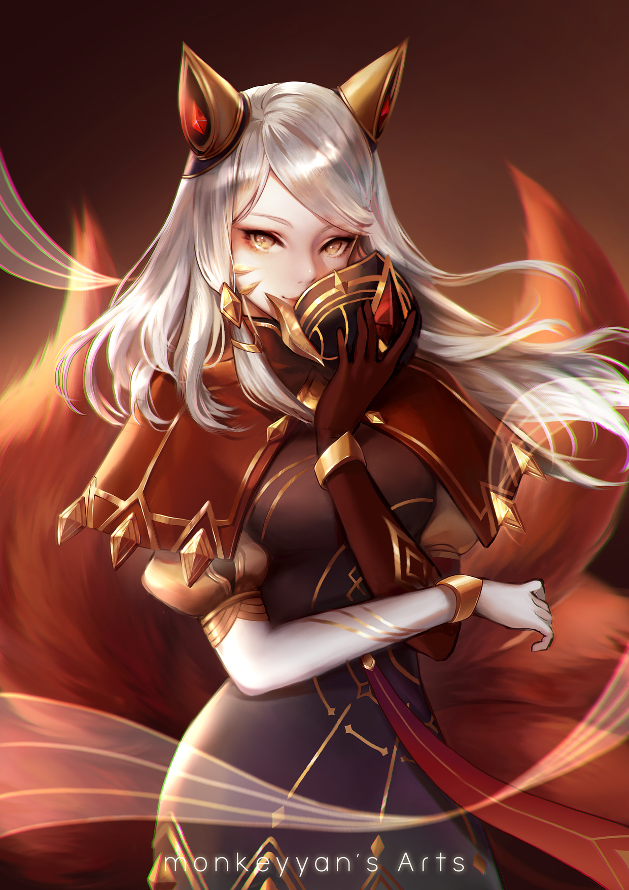 Arcana Ahri by monkeyyan on DeviantArt