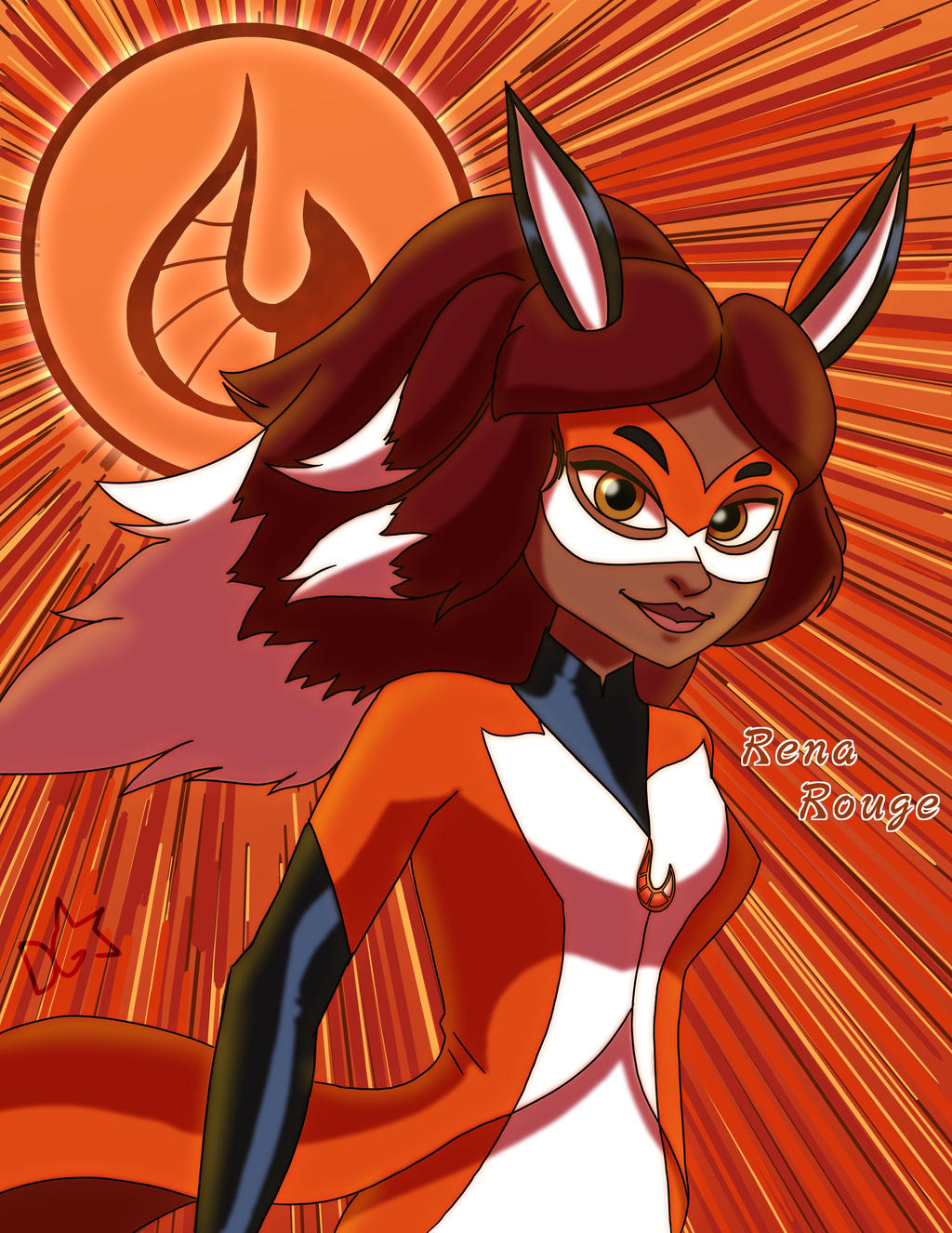 Reversed Rena Rouge Rena Rouge by dgaskins on DeviantArt