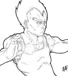 Vegeta by alfrizzle