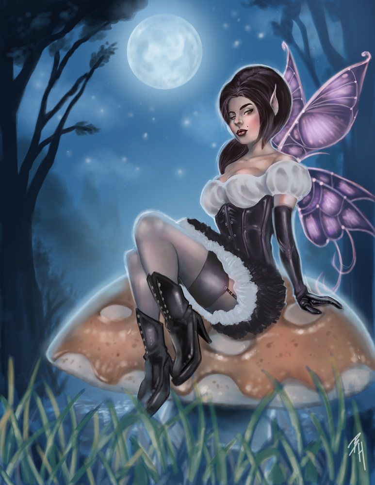 Dark Fairy at Midnight Color