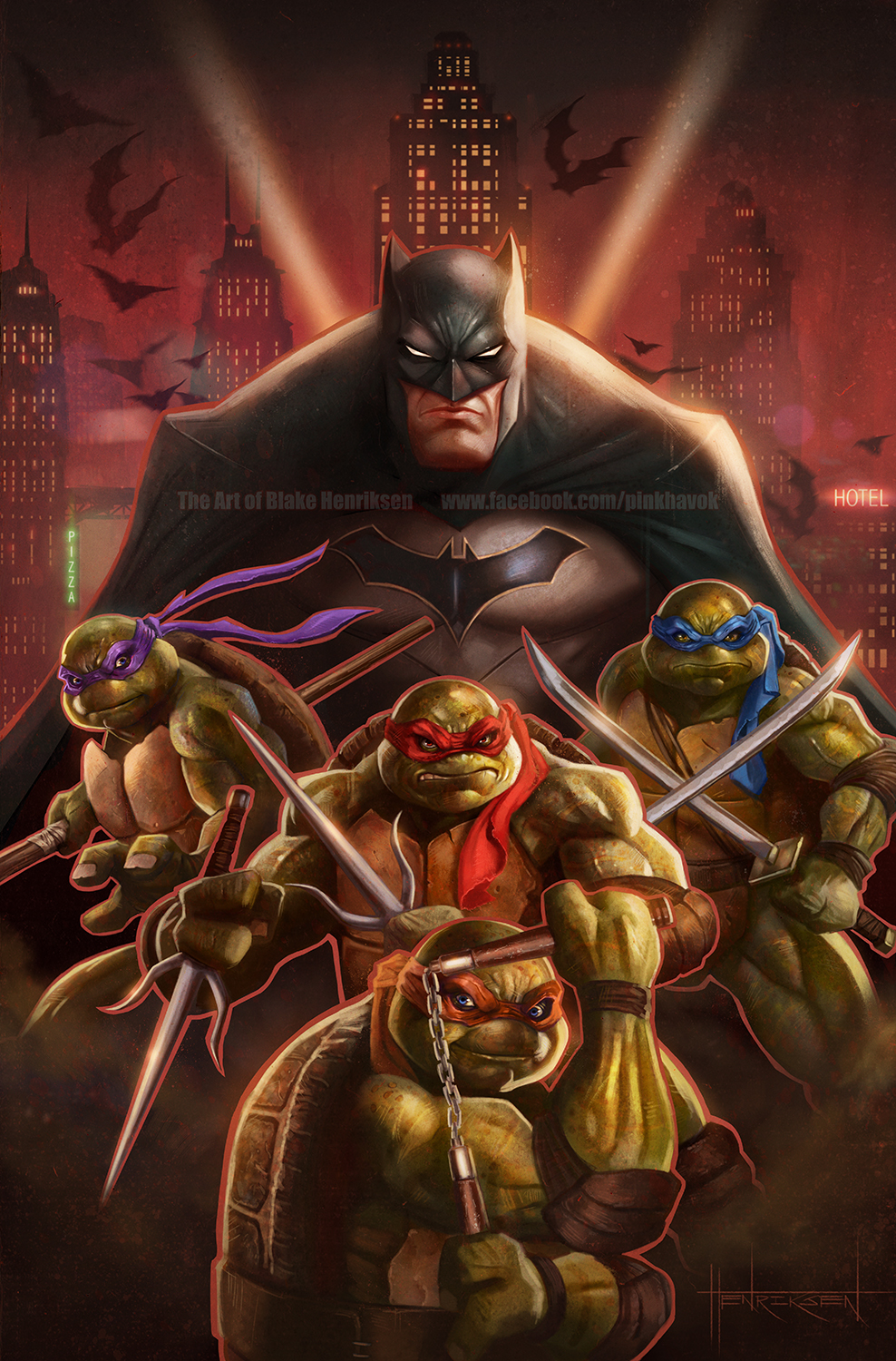 Batman/Teenage Mutant Ninja Turtles by pinkhavok on DeviantArt
