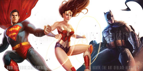 The Justice League by pinkhavok