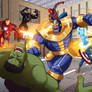 The Avengers vs Thanos