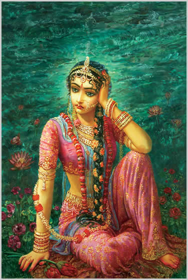 Radha alone