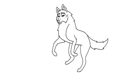 Wolf Running Animation