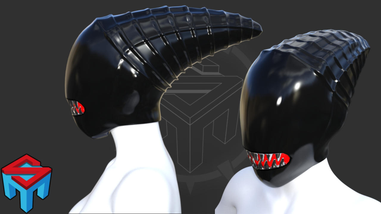 Alien Helmet WIP1 by safetyman99 on DeviantArt