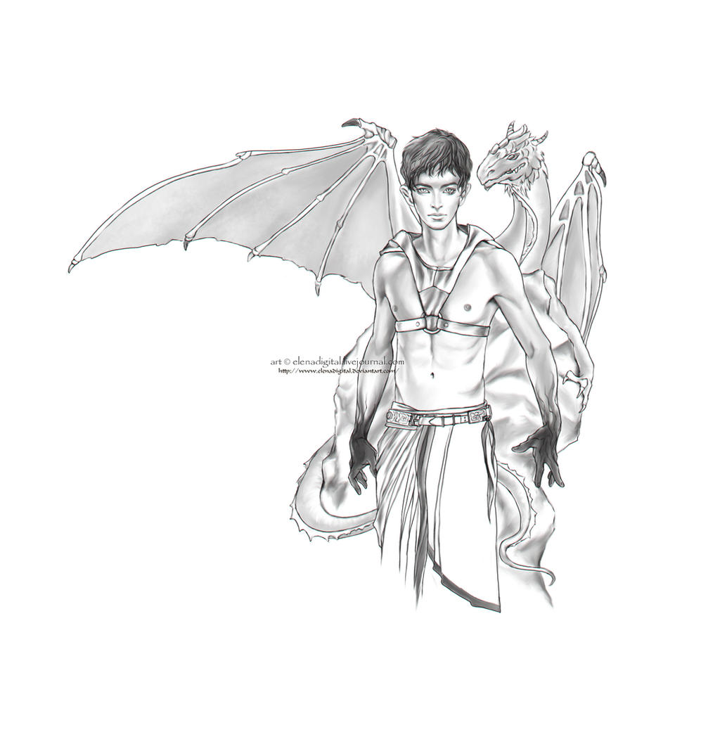 Merlin with dragon