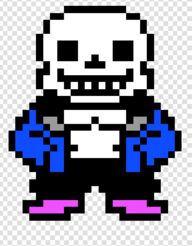 Editing Sans OverWorld Sprite - Free online pixel art drawing tool -  Pixilart