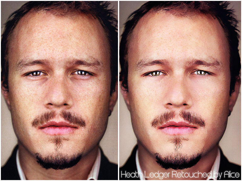 Retouch Heath Ledger