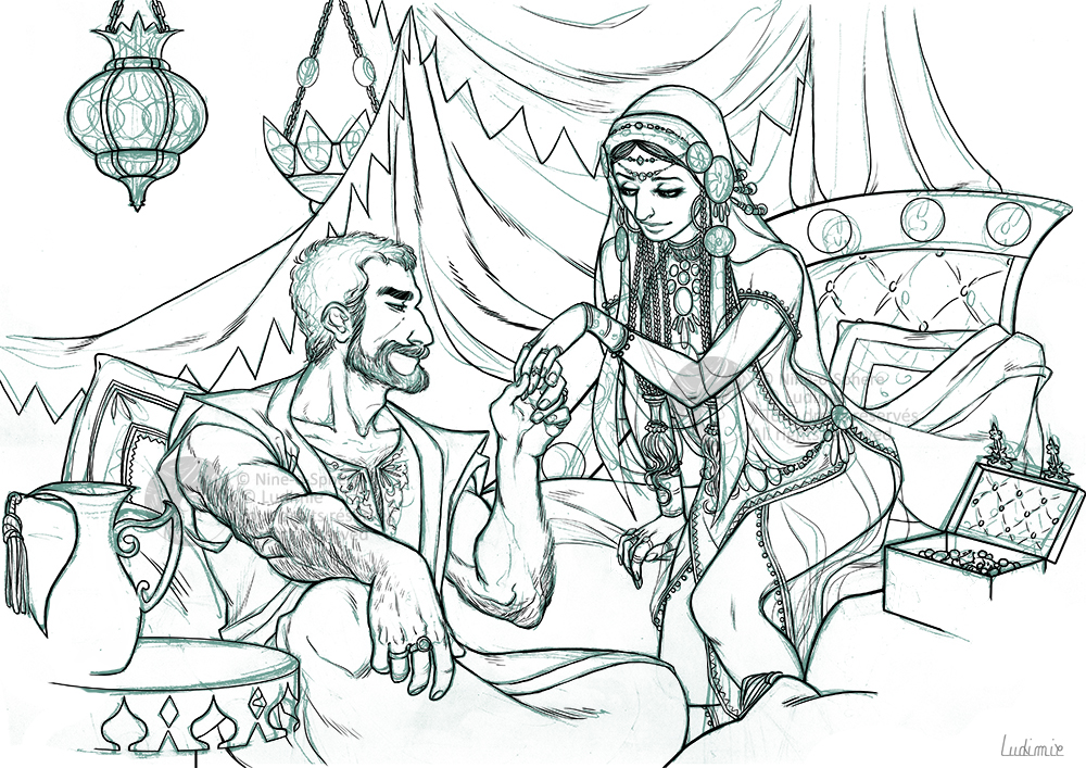 One Thousand and One Nights : sketch