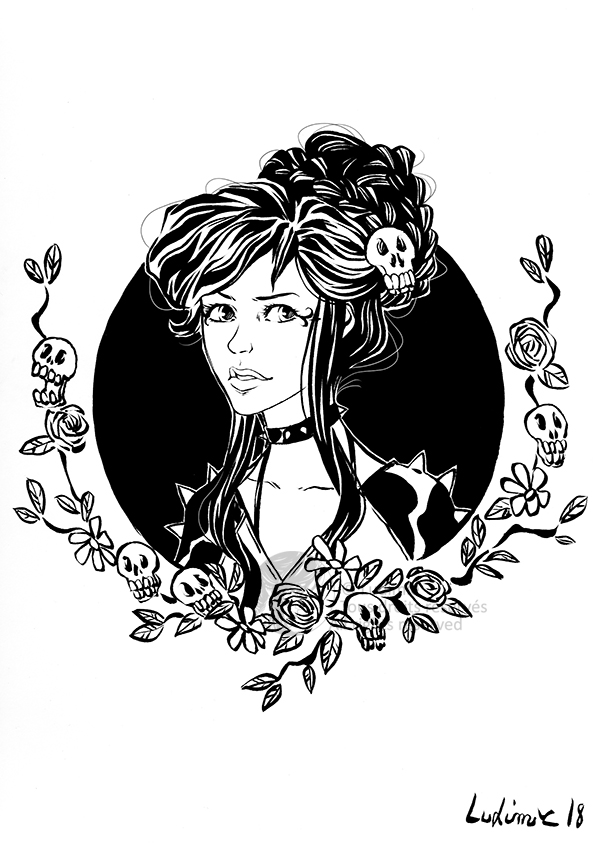 The grumpy girl by Ludimie