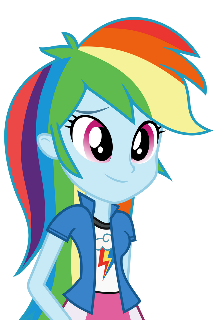 Mlp EqG 3 rainbow dash (happy) vector by luckreza8 on DeviantArt