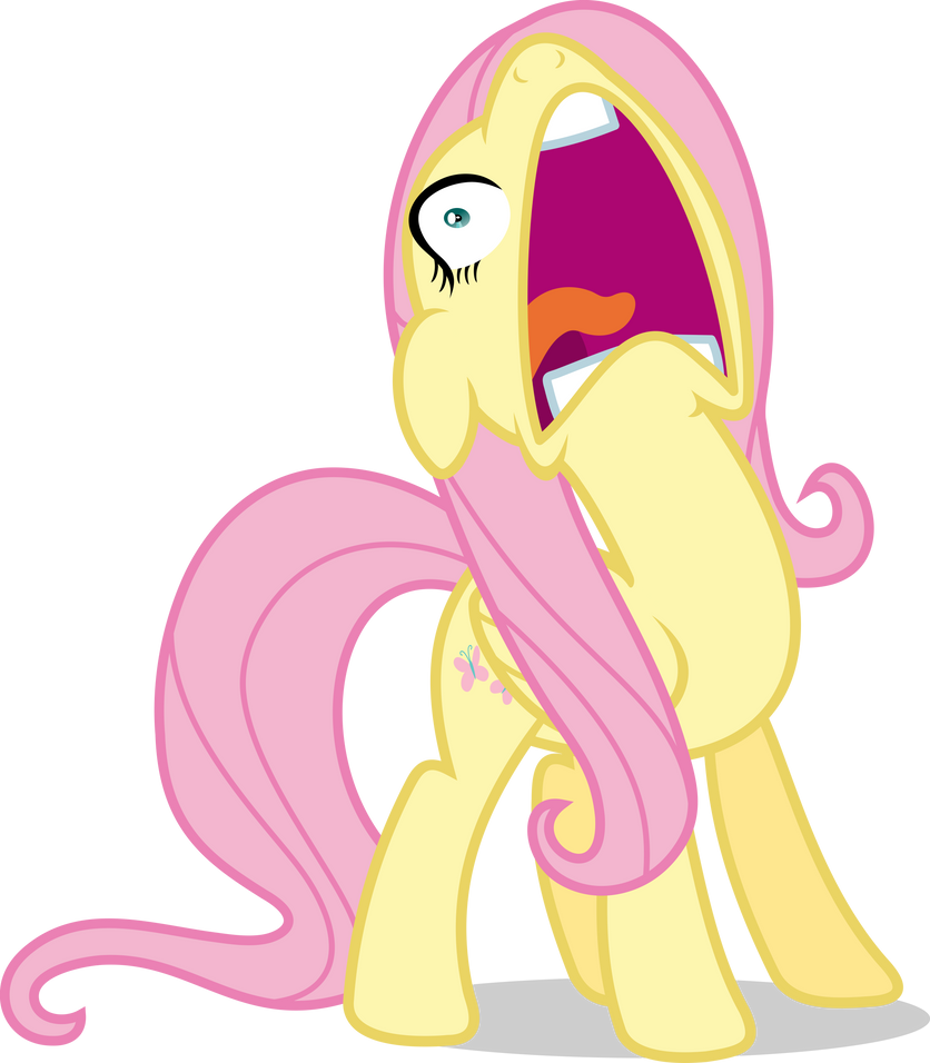 Mlp Fim fluttershy (ahhh) vector by luckreza8 on DeviantArt