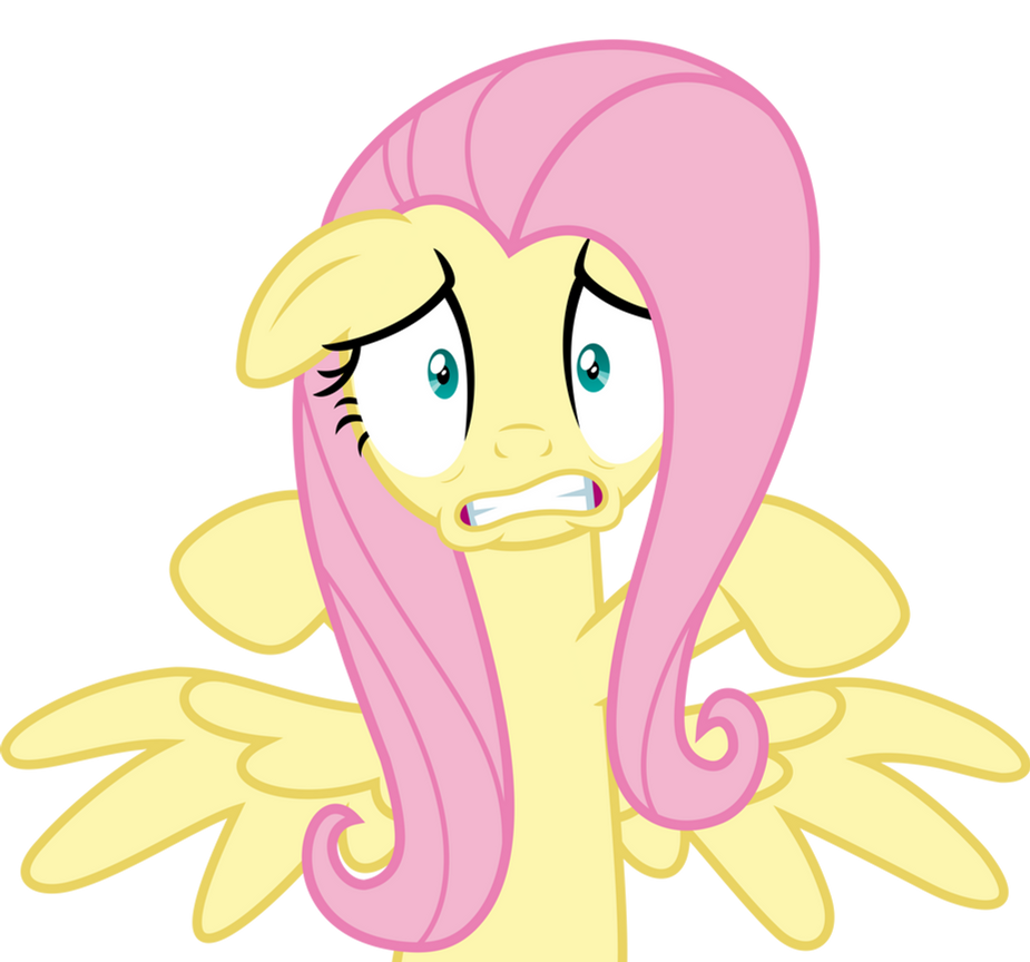 Mlp Fim fluttershy (fear) vector by luckreza8 on DeviantArt