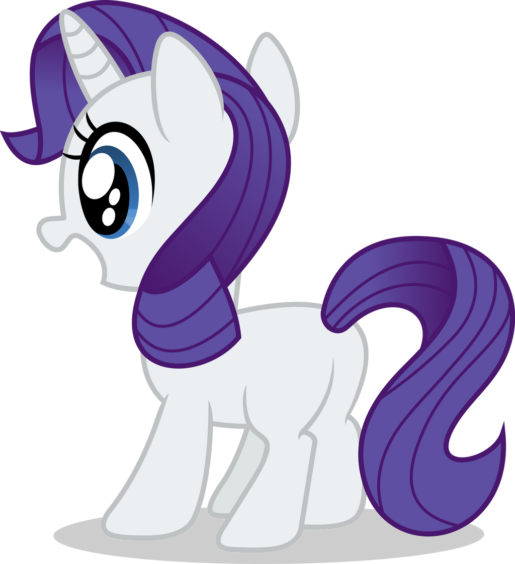 Mlp Fim filly rarity (wow) vector by luckreza8 on DeviantArt