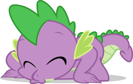 Mlp Fim spike dragon (kiss in floor) vector