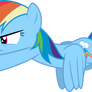 Mlp Fim Rainbow Dash (fly) Vector