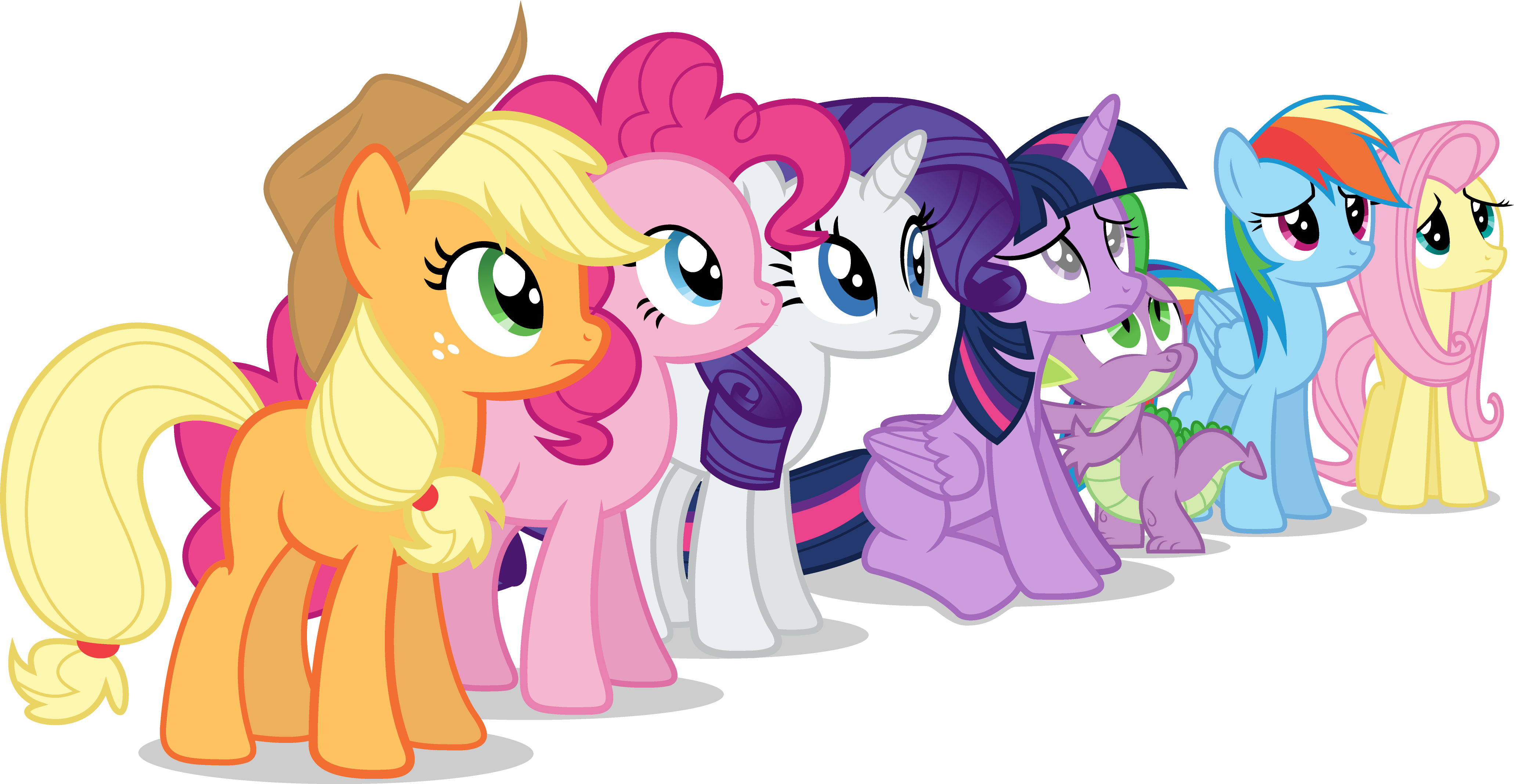Older Mane Six By Cookiedolls On Deviantart The mane 6( and Spike) hear ...