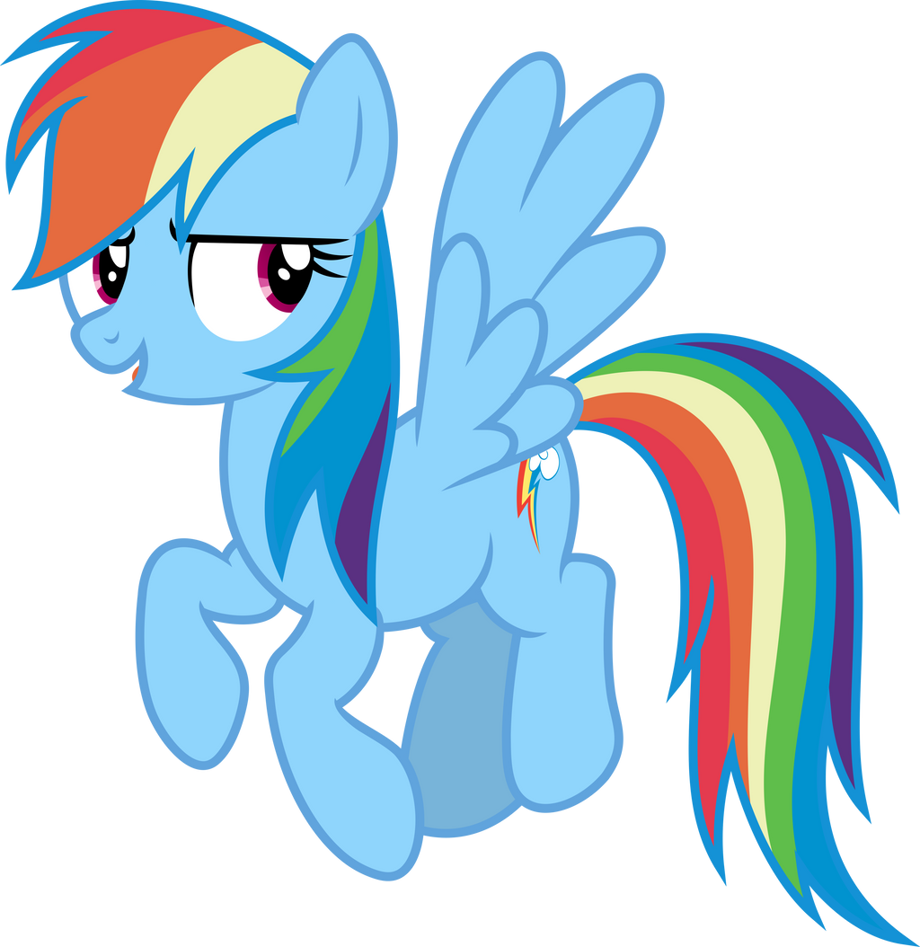 Mlp Fim Rainbow Dash (yeah) Vector