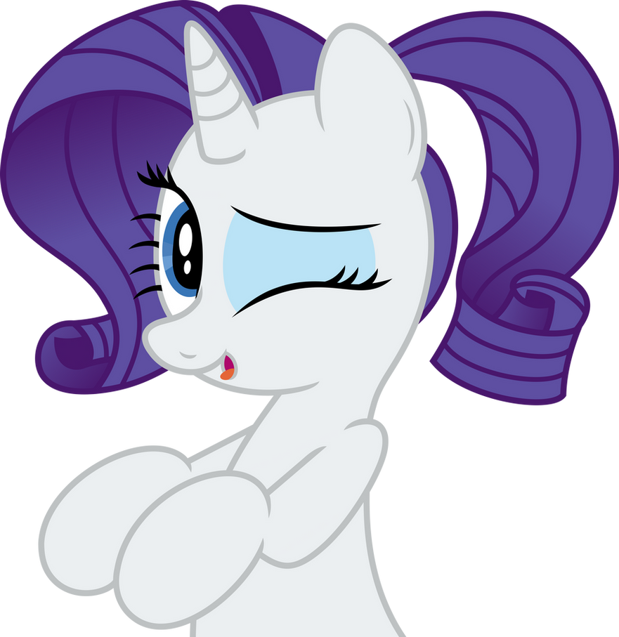 Mlp Fim Rarity (i'm Fabulous) Vector by luckreza8 on DeviantArt