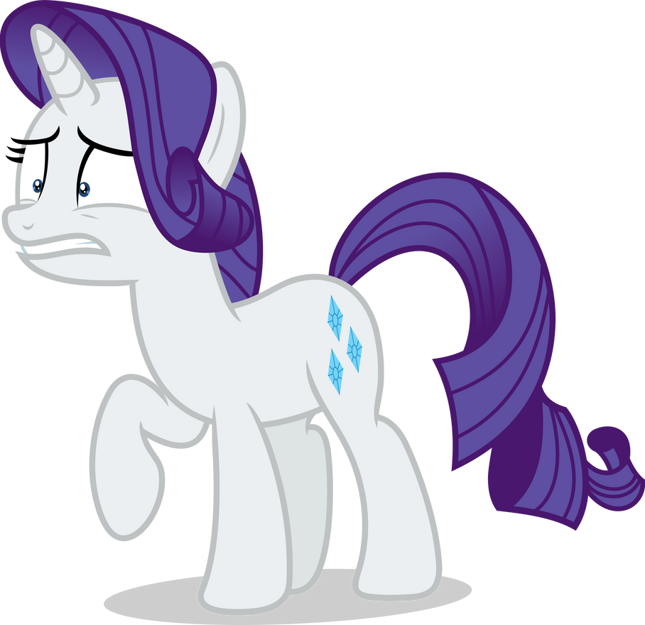 Mlp Fim Rarity (worry) vector by luckreza8 on DeviantArt