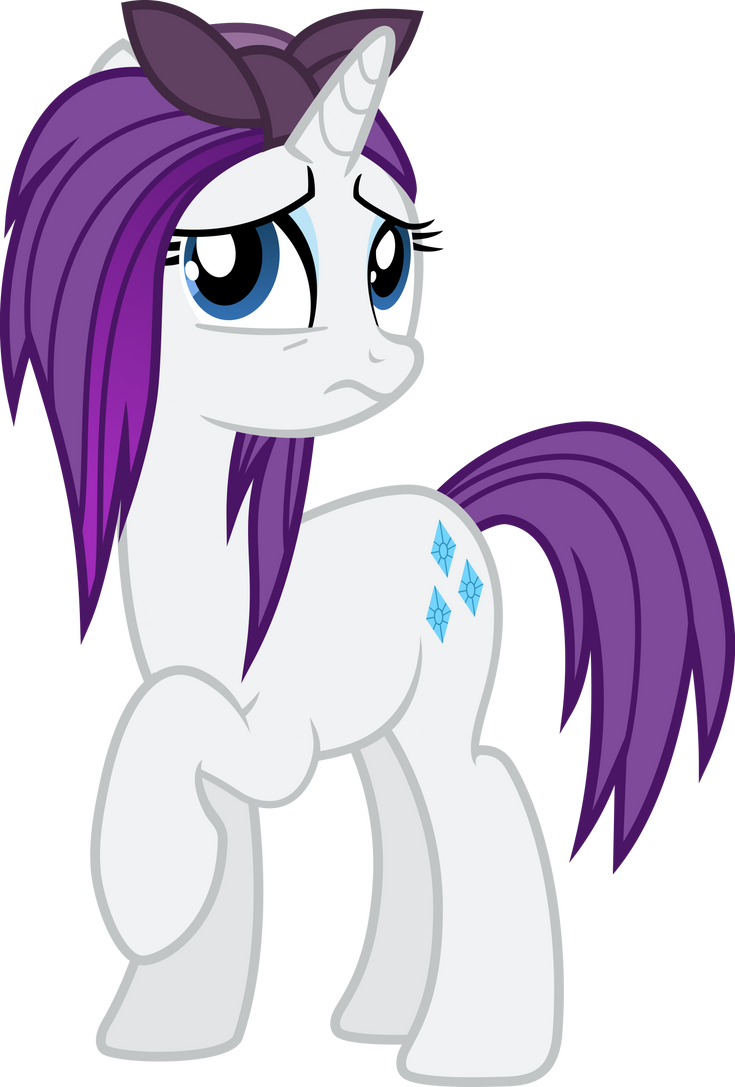 Mlp Fim rarity (unhappy) vector by luckreza8 on DeviantArt
