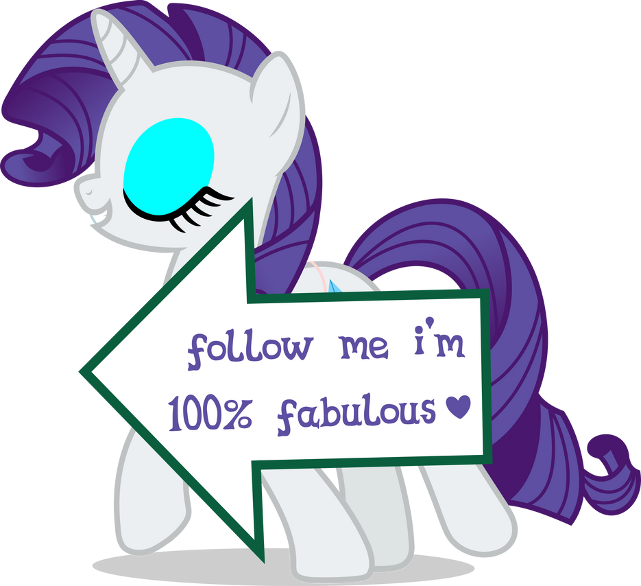 Mlp Fim Rarity (signs) vector by luckreza8 on DeviantArt