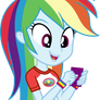 Mlp EqG 4 Rainbow Dash (wow new smartphone) vector
