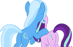Mlp Fim Trixie and Starlight (look) vector
