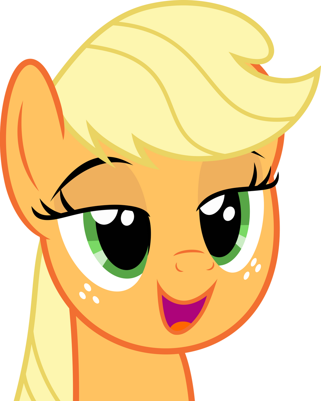Applejack Front Mlp Fim Applejack (...) vector #2 by luckreza8 on DeviantArt