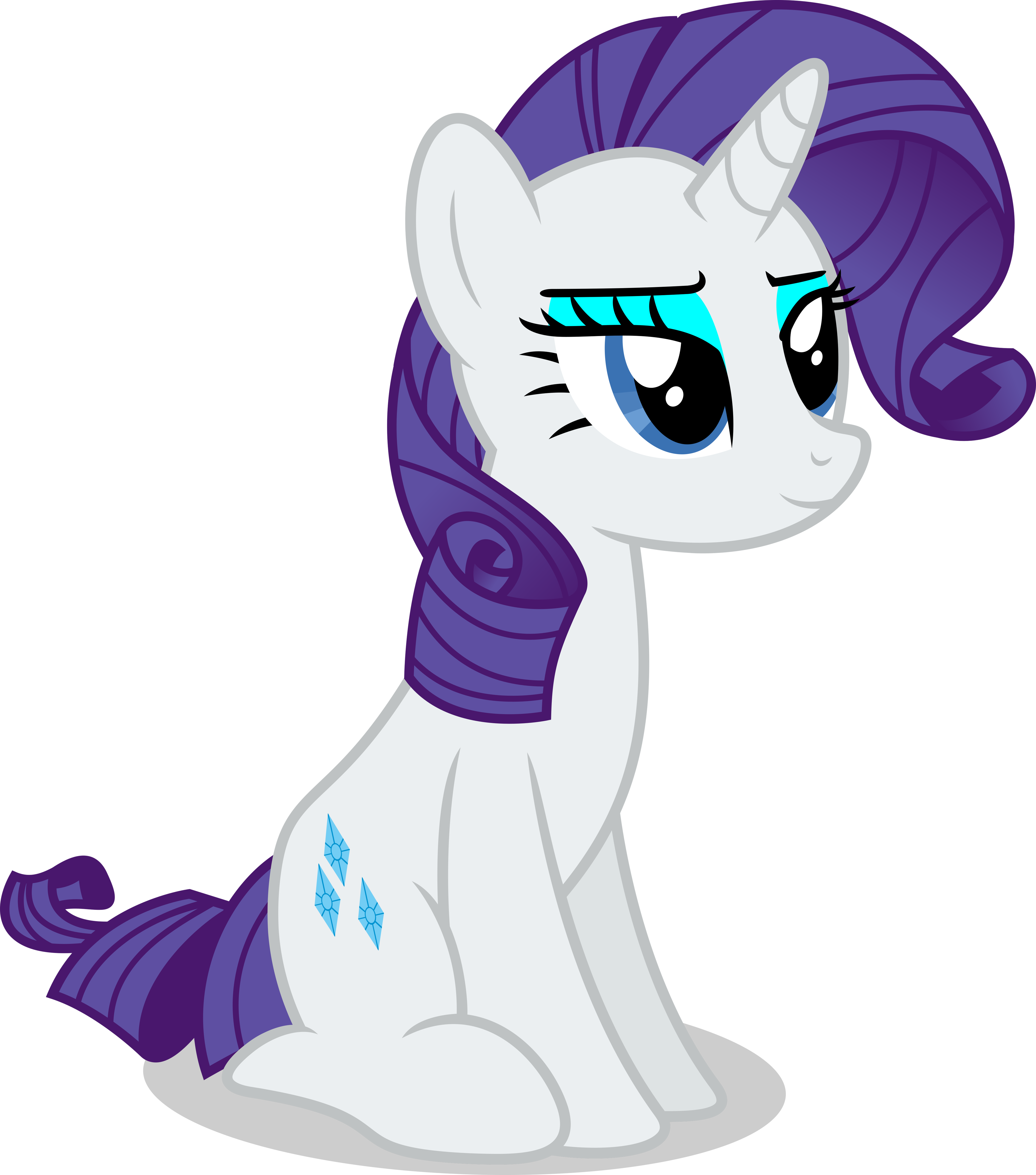 Mlp Fim Rarity (happy) vector #5 by luckreza8 on DeviantArt