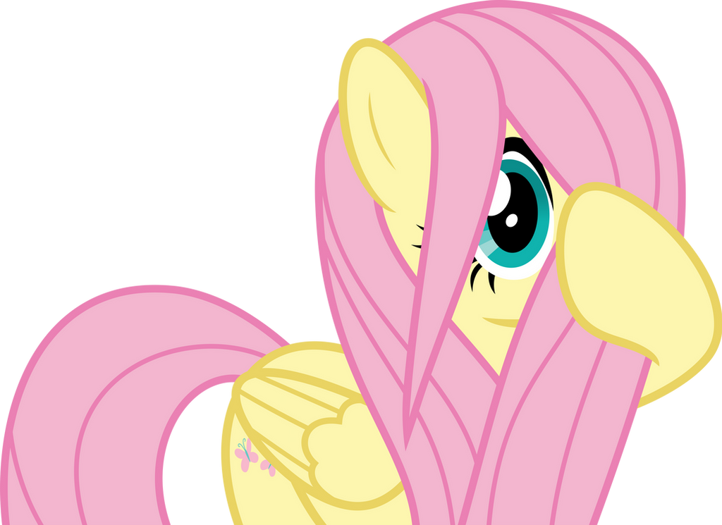 Mlp Fim Fluttershy (hmm... i shy) vector