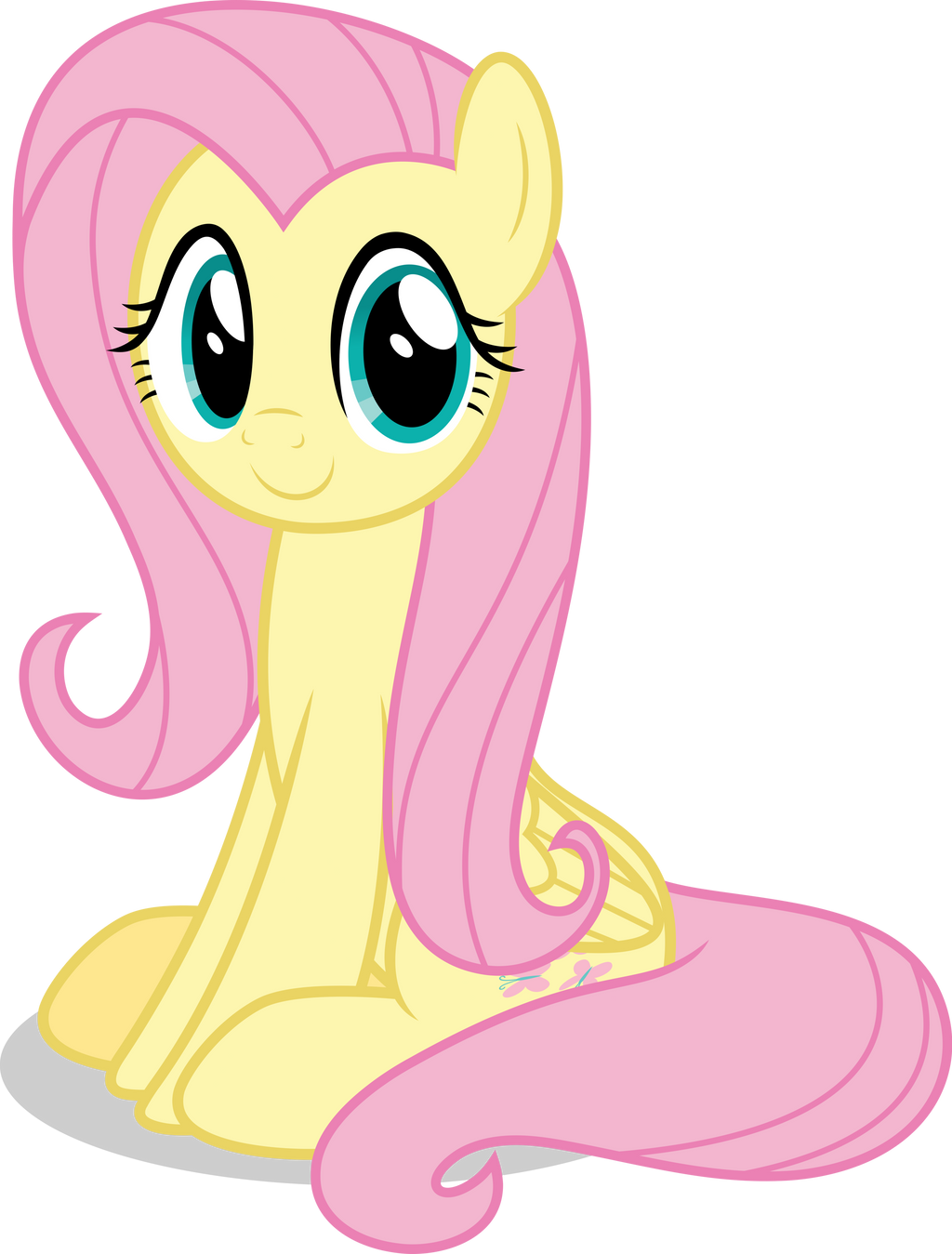Download Mlp Fim Fluttershy (happy) vector #5 by luckreza8 on DeviantArt