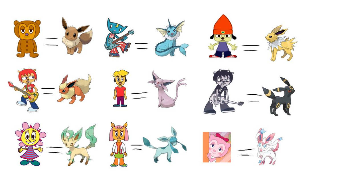 Parappa The Rapper Cast PaRappa the Rapper eeveelution cast by rosiethesummerfox03 on DeviantArt