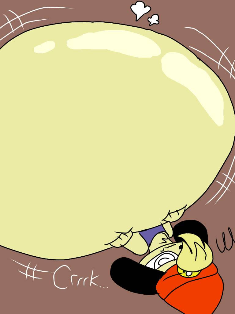 Rapunzel Inflation PaRappa massive belly inflation by rosiethesummerfox03 on DeviantArt
