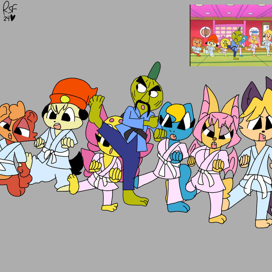 PaRappa the Rapper anime redraw by rosiethesummerfox03 on DeviantArt