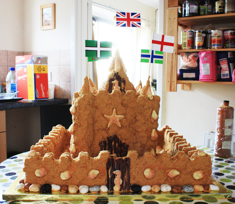 Sandcastle Wedding Cake