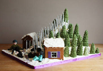 Ski Slope Cake