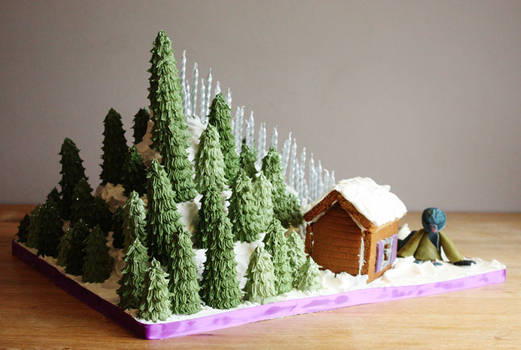 Ski Slope Cake