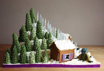 Ski Slope Cake