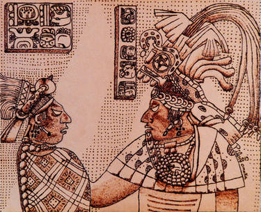 Mayan Queen and King of Yaxchilan