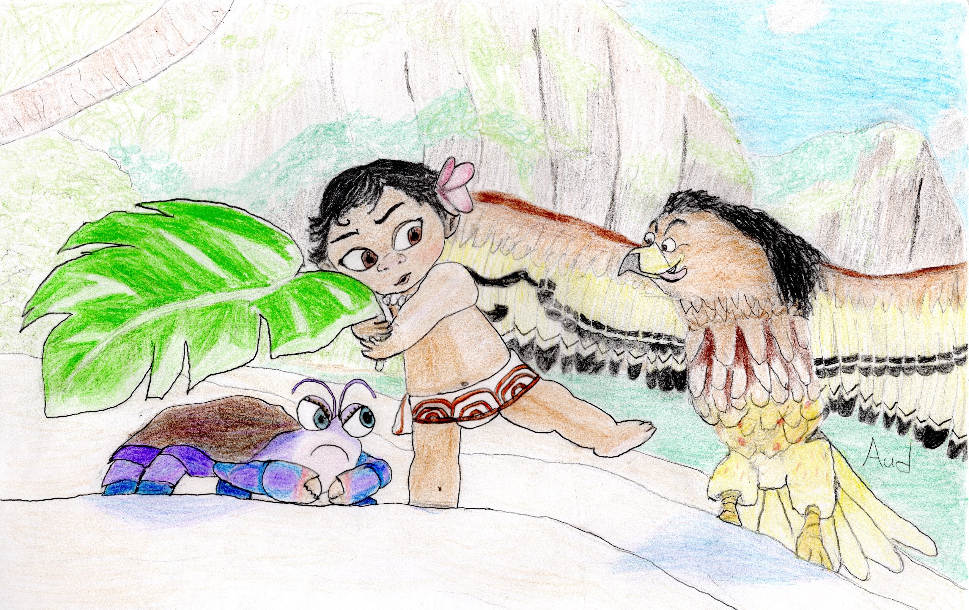 Baby Moana Saves Baby Tamatoa From Maui By Audball9000 On Deviantart Baby Moana Saves Baby Tamatoa From Maui By Audball9000 On Deviantart