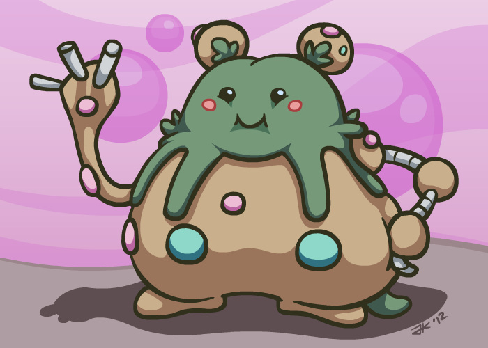 Cute Ugly Pokemon #562 - Garbodor by Klecktacular on DeviantArt